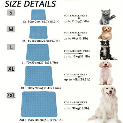 Dog Cooling Mat Summer Pet  Bed Extra Large