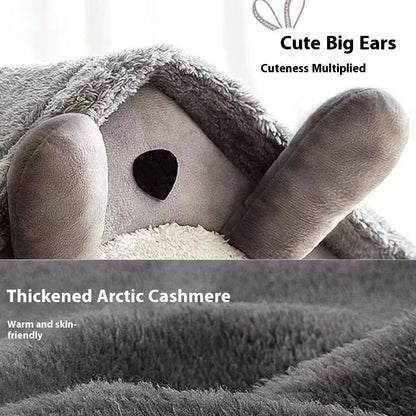 Small Dog & Cat House Bed | Warm Washable Teddy Pet Bed