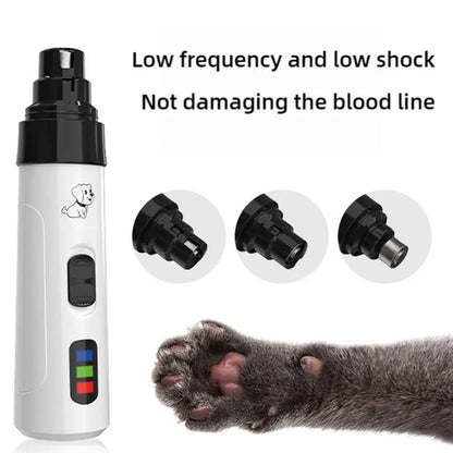Electric Dog Nail Grinder USB Rechargeable Pet Nail Clipper