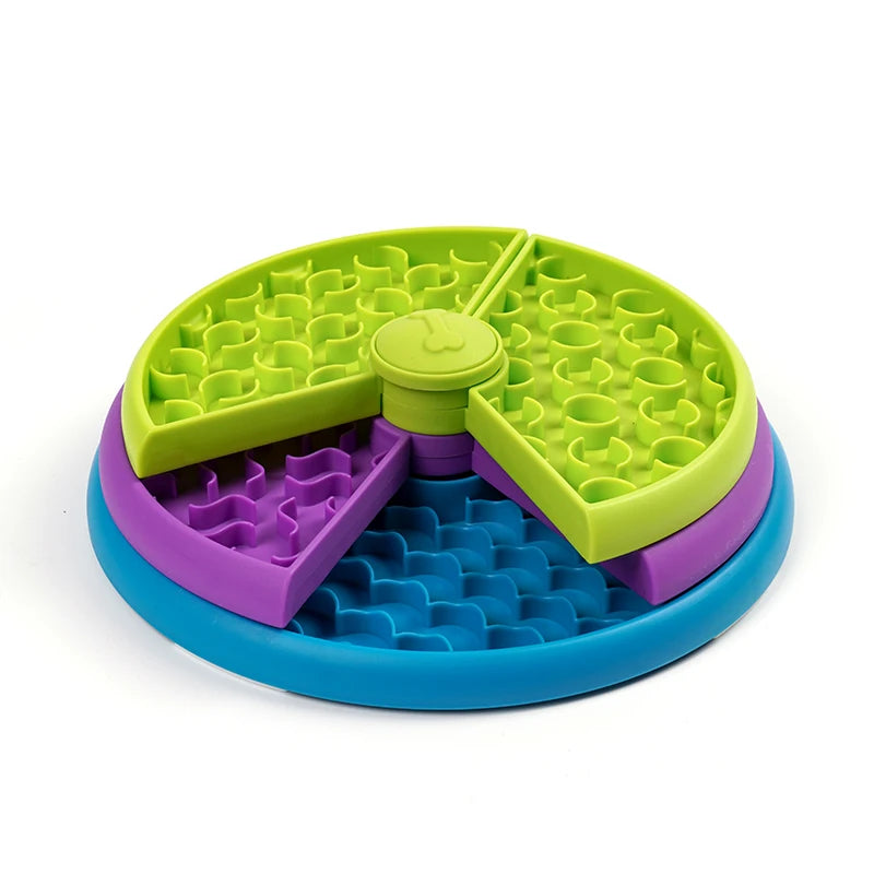Slow Feeder Puzzle Bowl – Interactive Food Dispenser