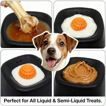 Interactive Dog Lick Bowl with Rolling Ball Slow Feeder