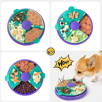 Slow Feeder Puzzle Bowl – Interactive Food Dispenser
