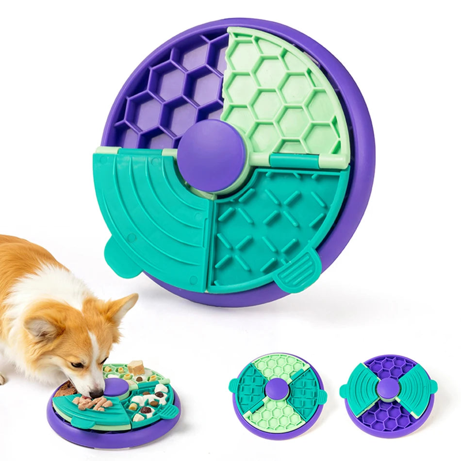 Slow Feeder Puzzle Bowl – Interactive Food Dispenser