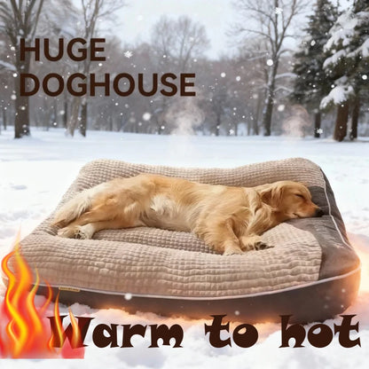 Winter Dog & Cat Bed Mat | Warm Plush Pet Sleeping Mattress