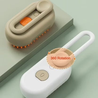 3-in-1 Cat & Dog Grooming Brush with Spray & Steam