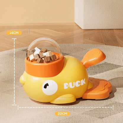 Pet Yellow Duck Food Dispensing Toy
