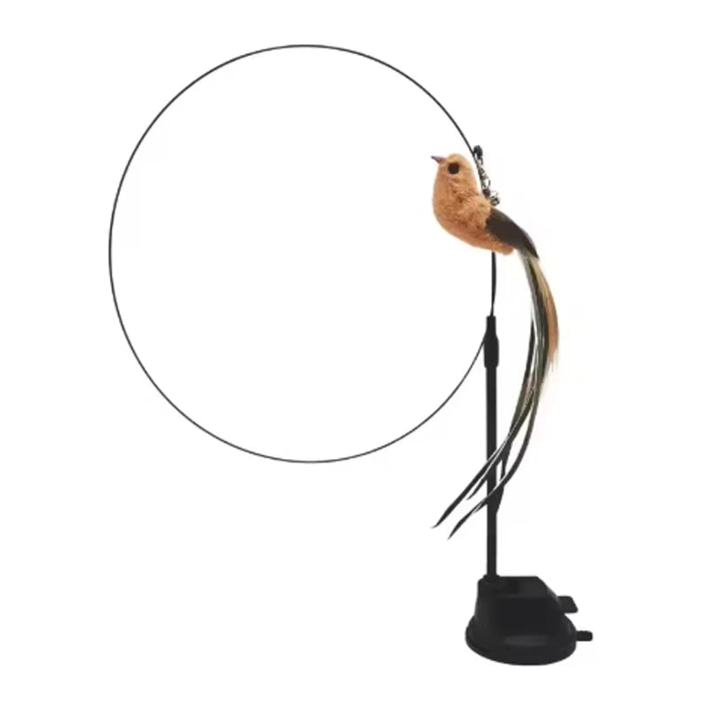 Cat Teaser Toy with Simulated Bird