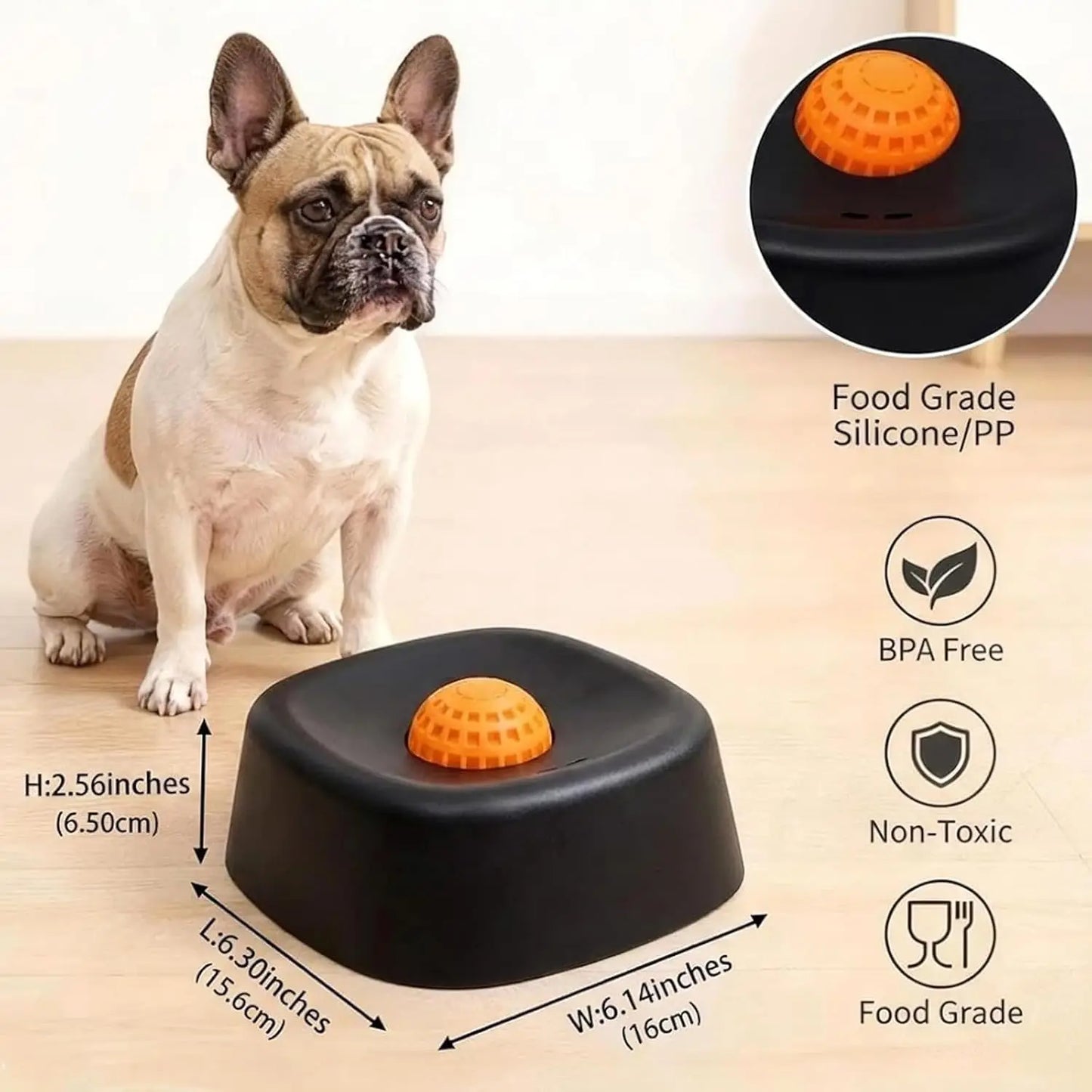 Interactive Dog Lick Bowl with Rolling Ball Slow Feeder