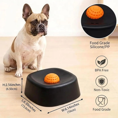 Interactive Dog Lick Bowl with Rolling Ball Slow Feeder