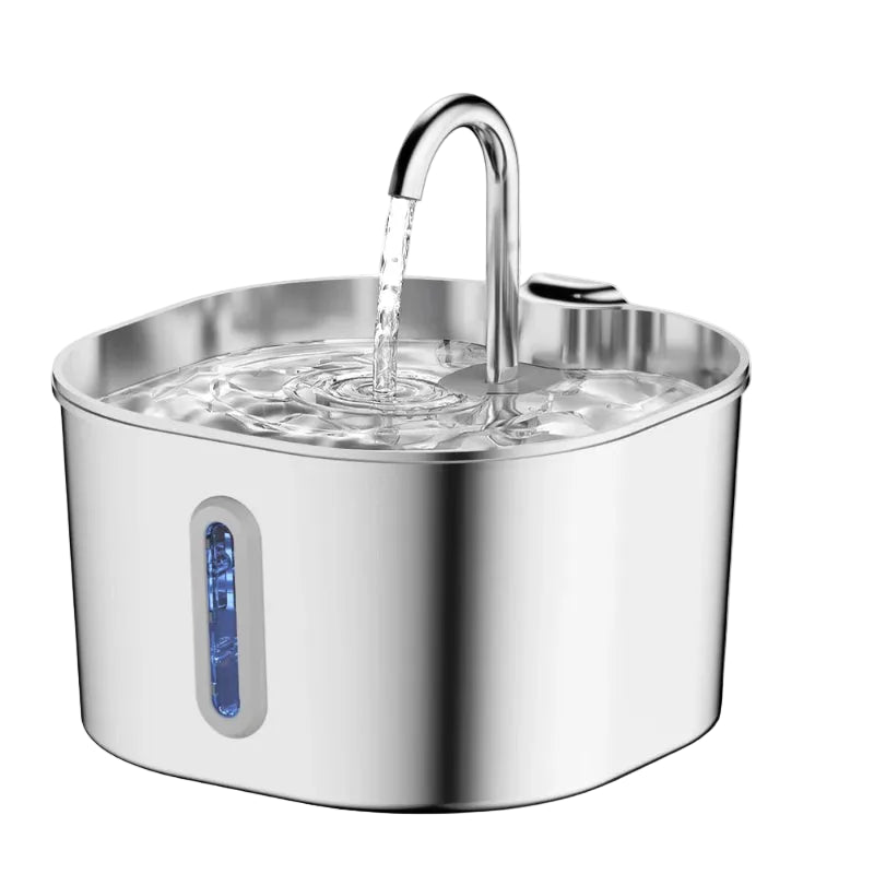 Title: 2.2L Premium Stainless Steel Automatic Pet Water Fountain