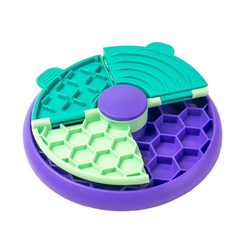 Slow Feeder Puzzle Bowl – Interactive Food Dispenser